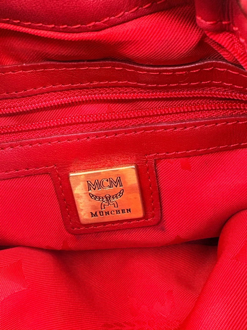 MCM Mini Bucket Leather Bag Studded Crossbody Bag - Picture 14 of 16
